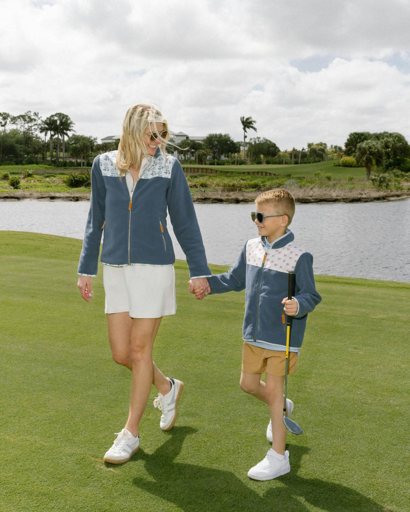 Women's Hydrangea Fleece Jacket