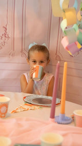 Princess Party Cups - Stripes and Mirrors (x12)