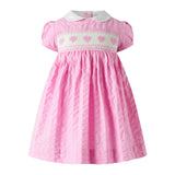Seersucker Heart Smocked Dress and Bloomers
