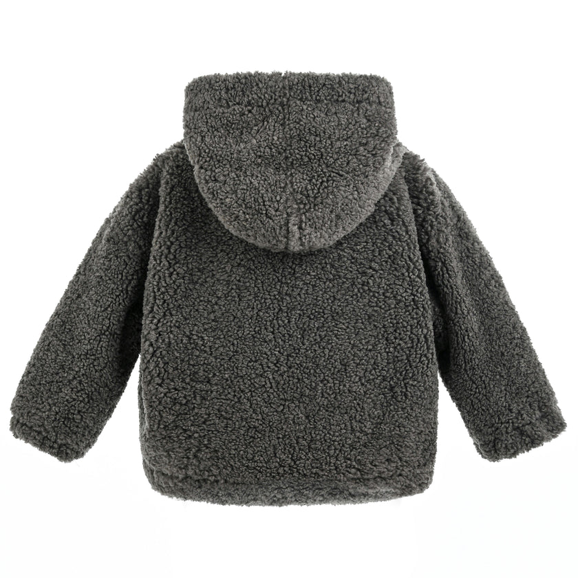 Gray Zip Fleece Jacket