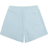 Unisex Light Blue Knit Short