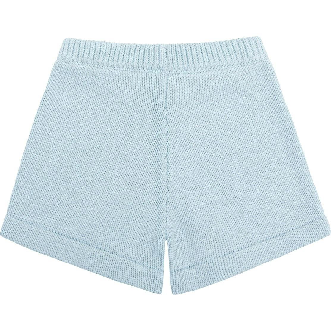Unisex Light Blue Knit Short