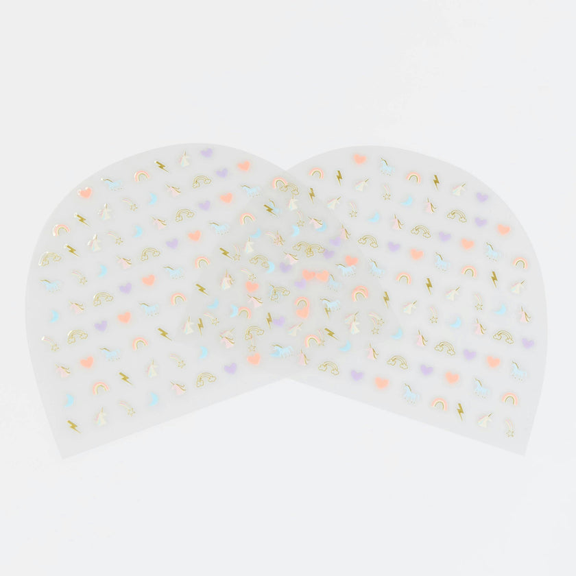 Rainbow Unicorn Nail Stickers