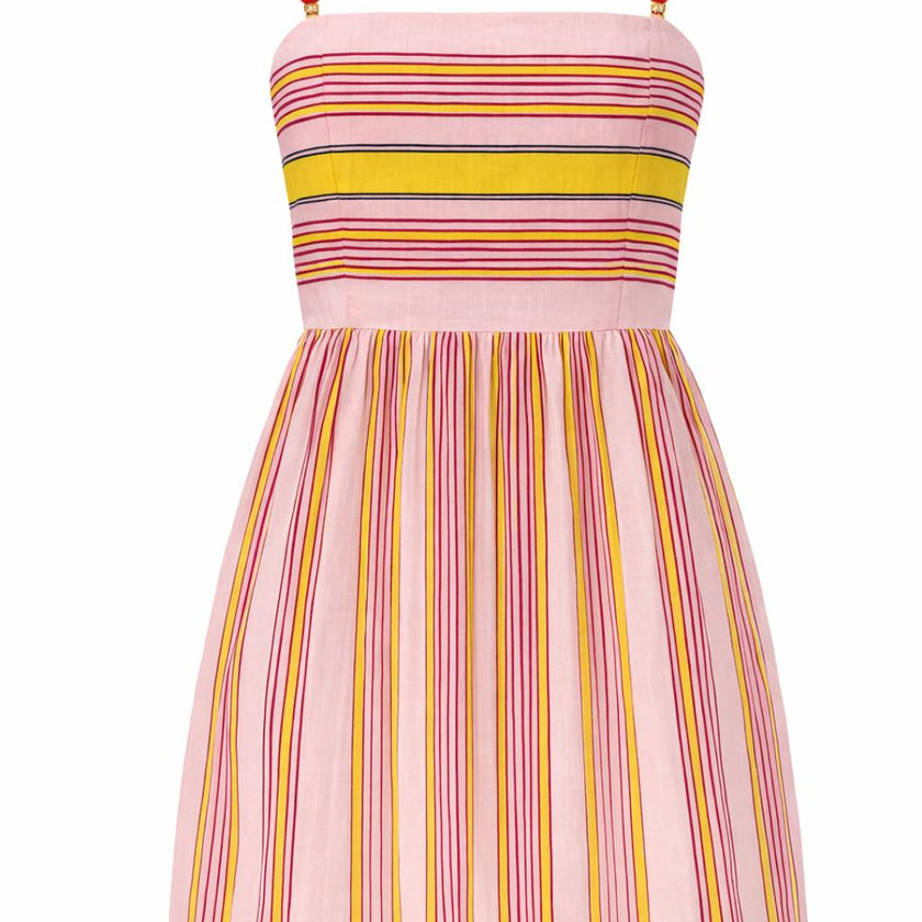 Lora Candy Stripe Mini Dress