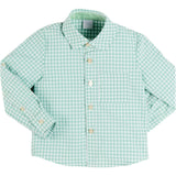 Lucas Check Pocket Detail Long Sleeve Shirt in Green (18mths- 10yrs)
