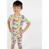 Comic Hero Bamboo Kids Pajama Short Set