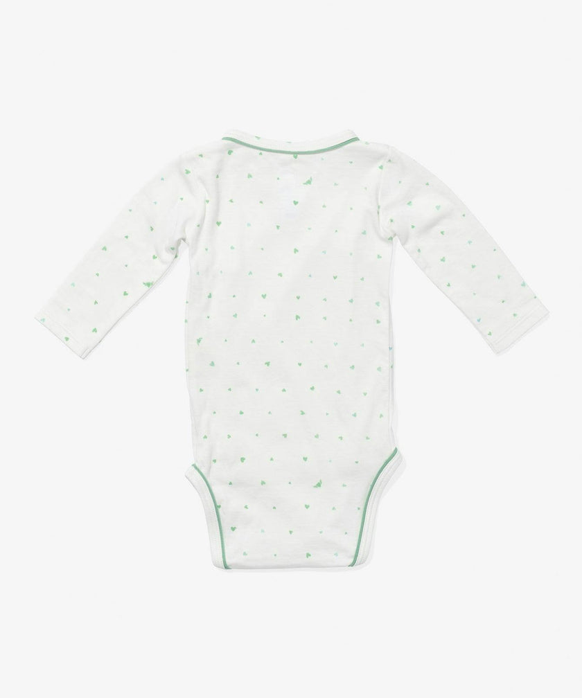 Crossbody One-piece, Seafoam Hearts