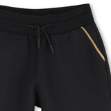 Black Contrast Trim Shorts