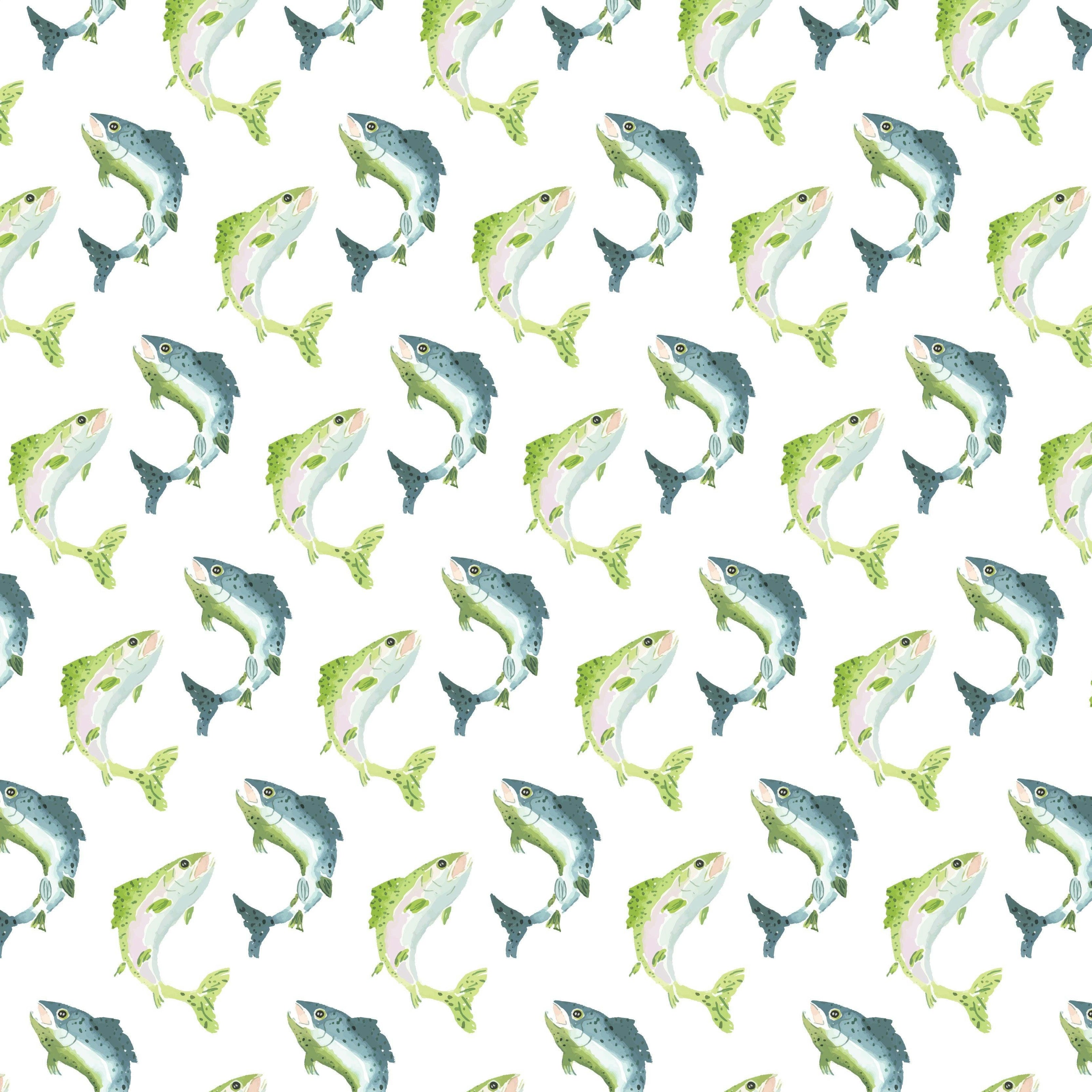 Parker Boys' Zipper Pajama - Jumping Trout