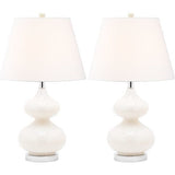 Set of 2 Eva Double Gourd Glass Lamps
