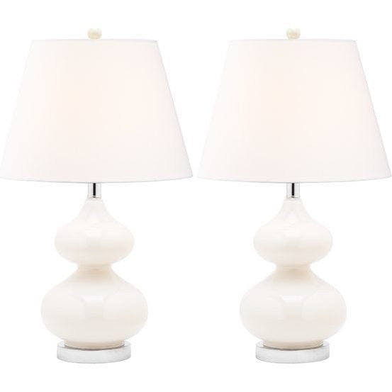 Set of 2 Eva Double Gourd Glass Lamps