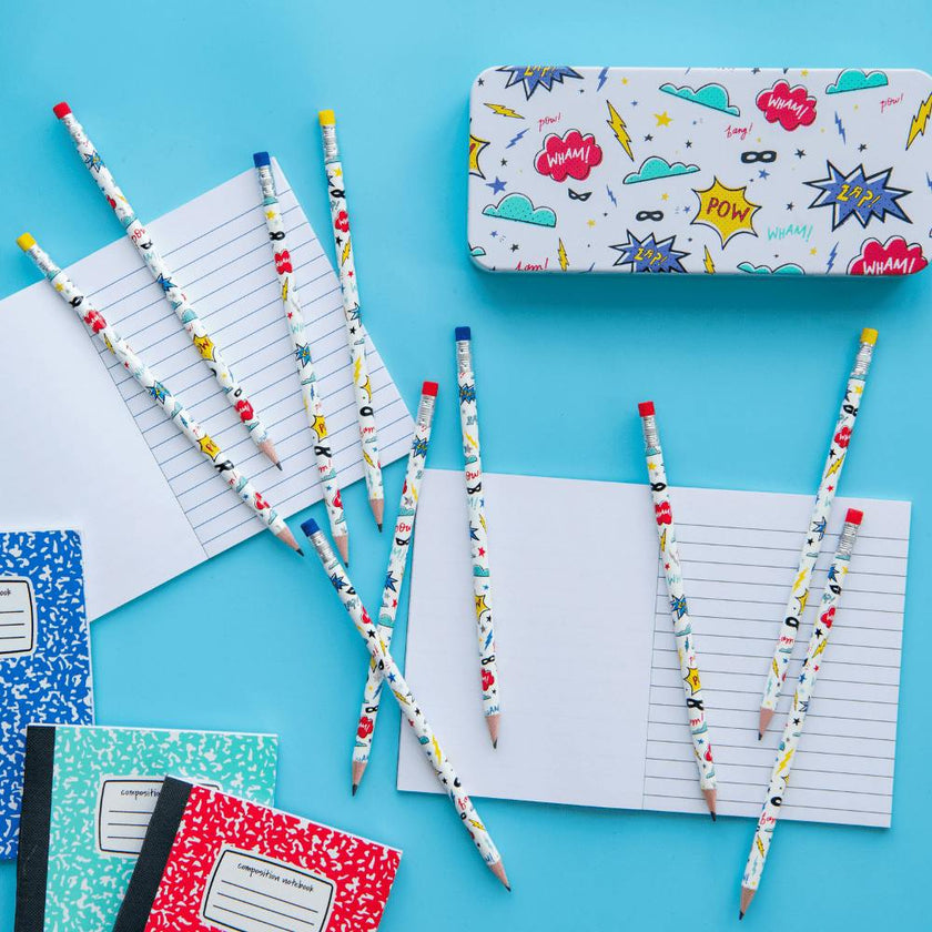 Superhero Pencil Set
