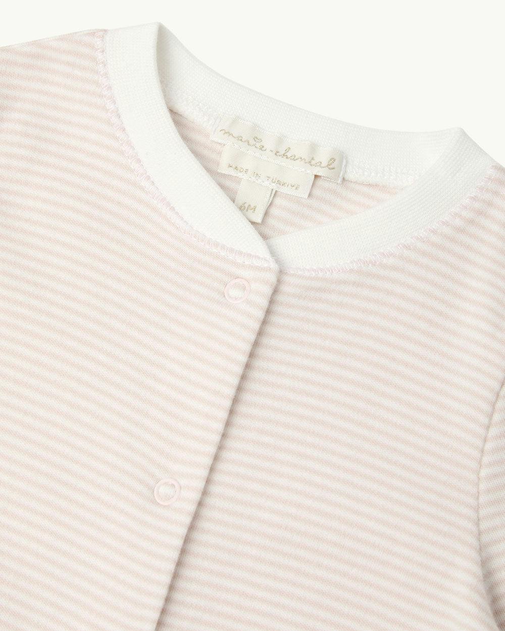 Dalton Stripe Romper 2 Piece Set - Pink