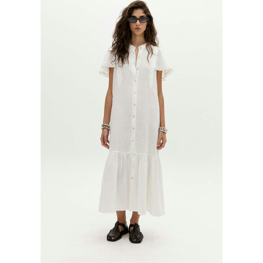 Willow Linen Dress - Off White