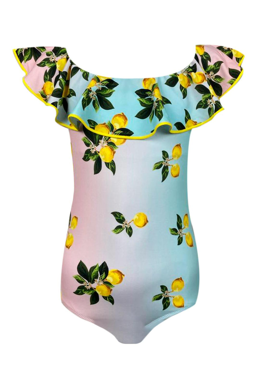 Siera Ruffle Neck One-Piece Swimsuit