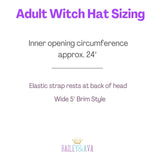 Adult Velvet Witch Hat - Black