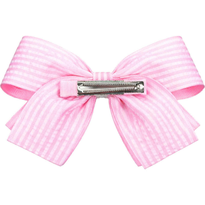 Golf Ball Seersucker Hair Bow