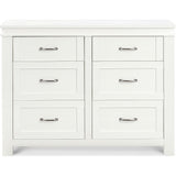 Wesley Farmhouse 6-Drawer Assembled Double Dresser