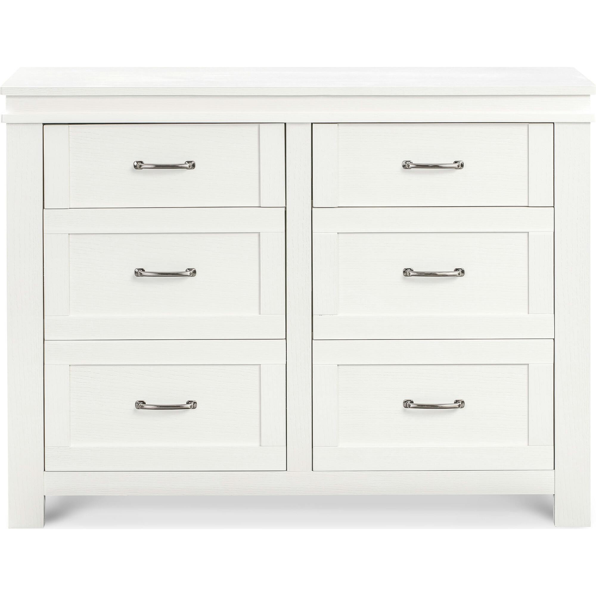Wesley Farmhouse 6-Drawer Assembled Double Dresser
