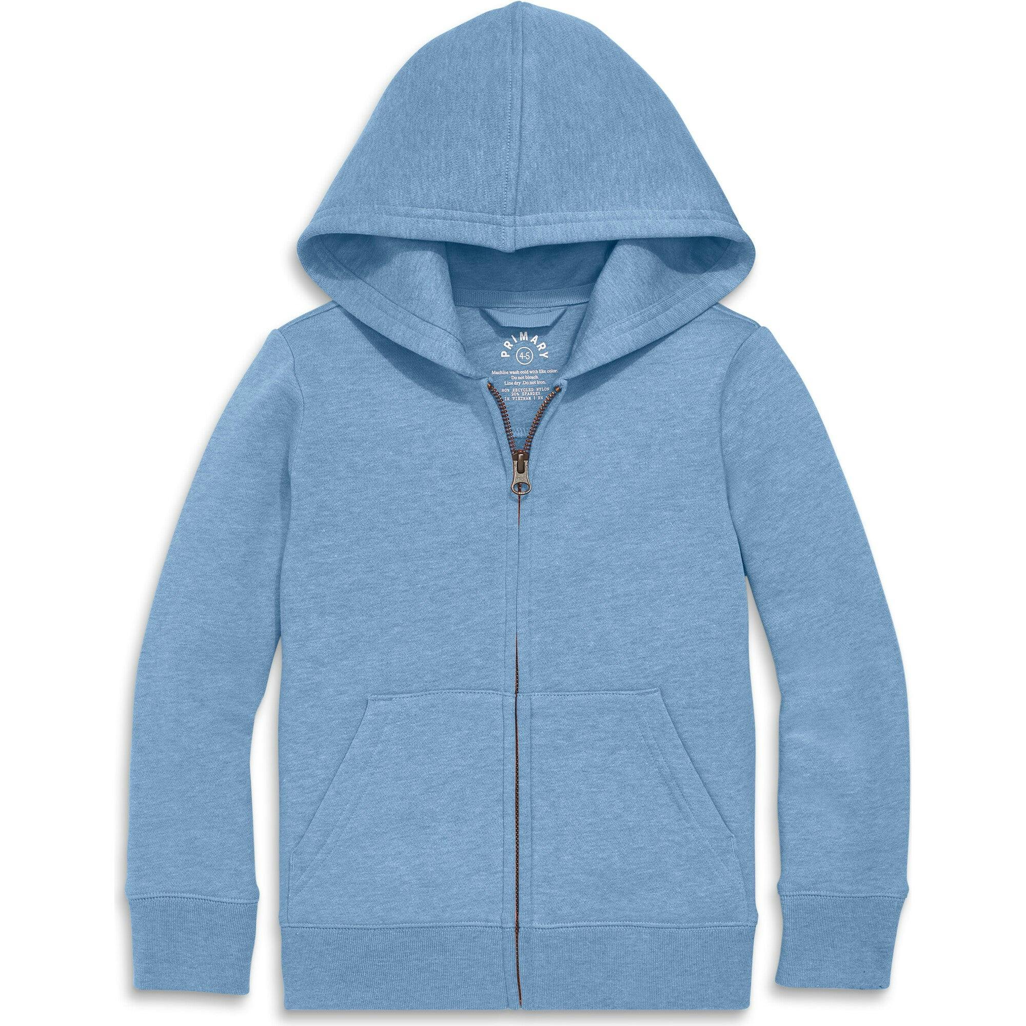 Kids cozy fleece zip hoodie