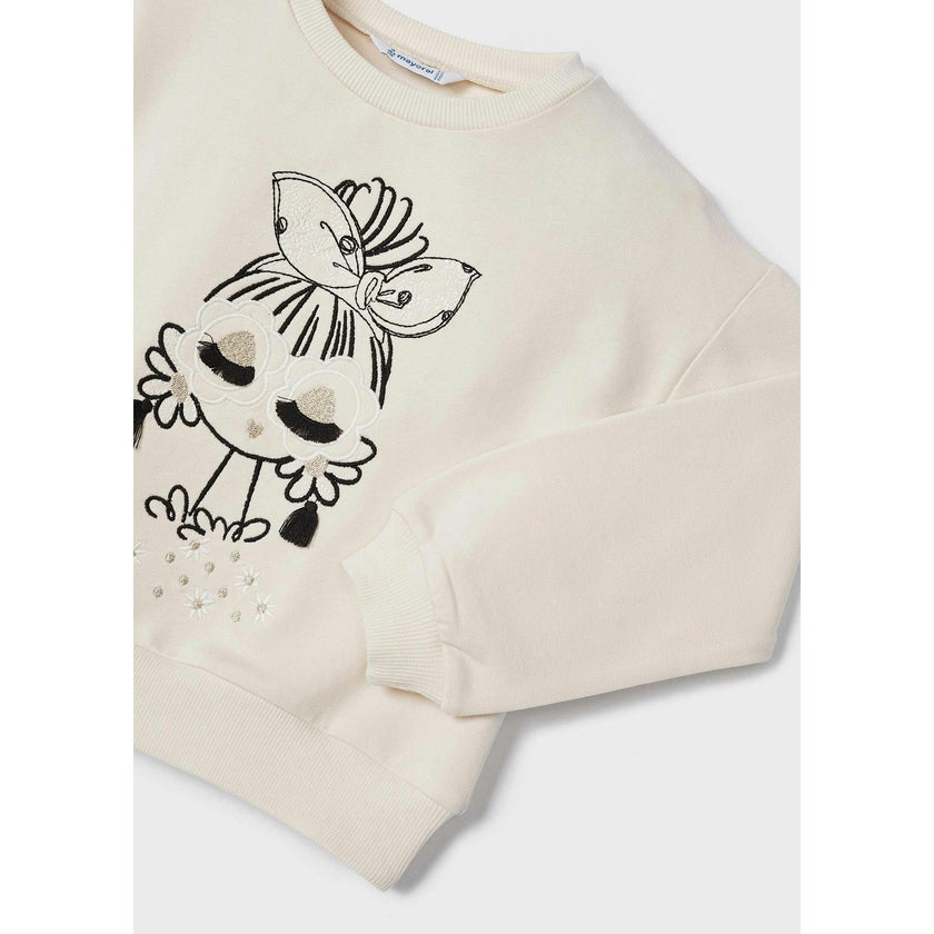 Off White Doll Graphic Sweatshirt