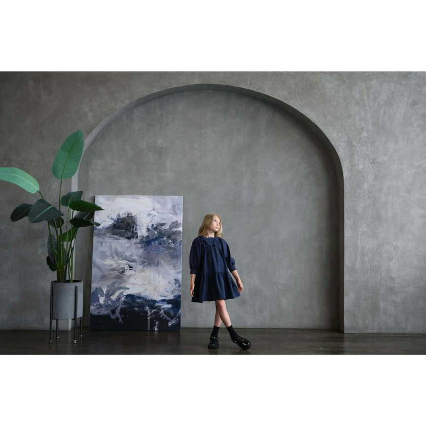 Isla dress (prussian-blue)