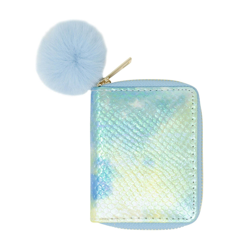 Shiny Tie Dye Mermaid Scale Wallet