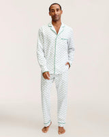 Men's Twill Pajama Set in Fairway Stripe