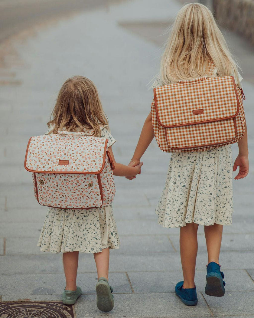 Sweetheart Twirl Dress | Organic Cotton Jersey - Scandi Floral