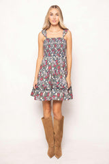 Blossom Dress in Navy Meadow