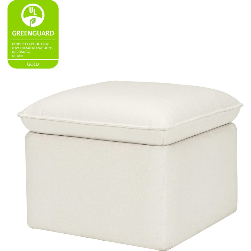 Cali Eco-Performance Fabric Storage Ottoman With USB Port