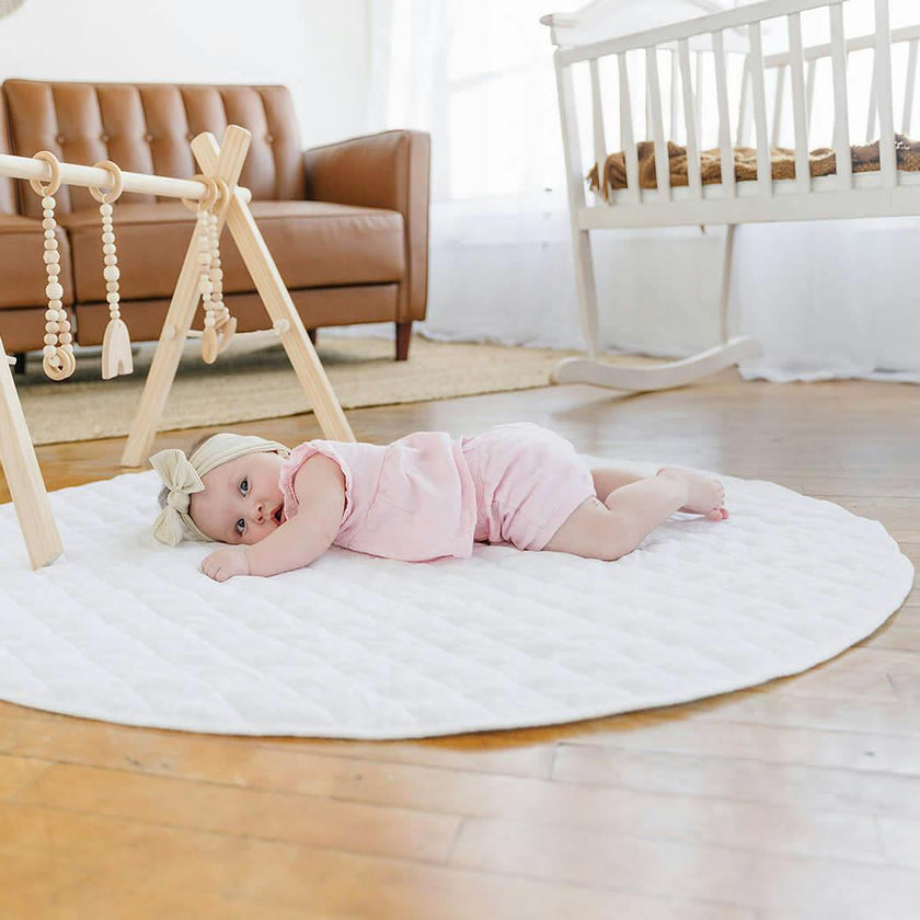 Linen Round Play Mat