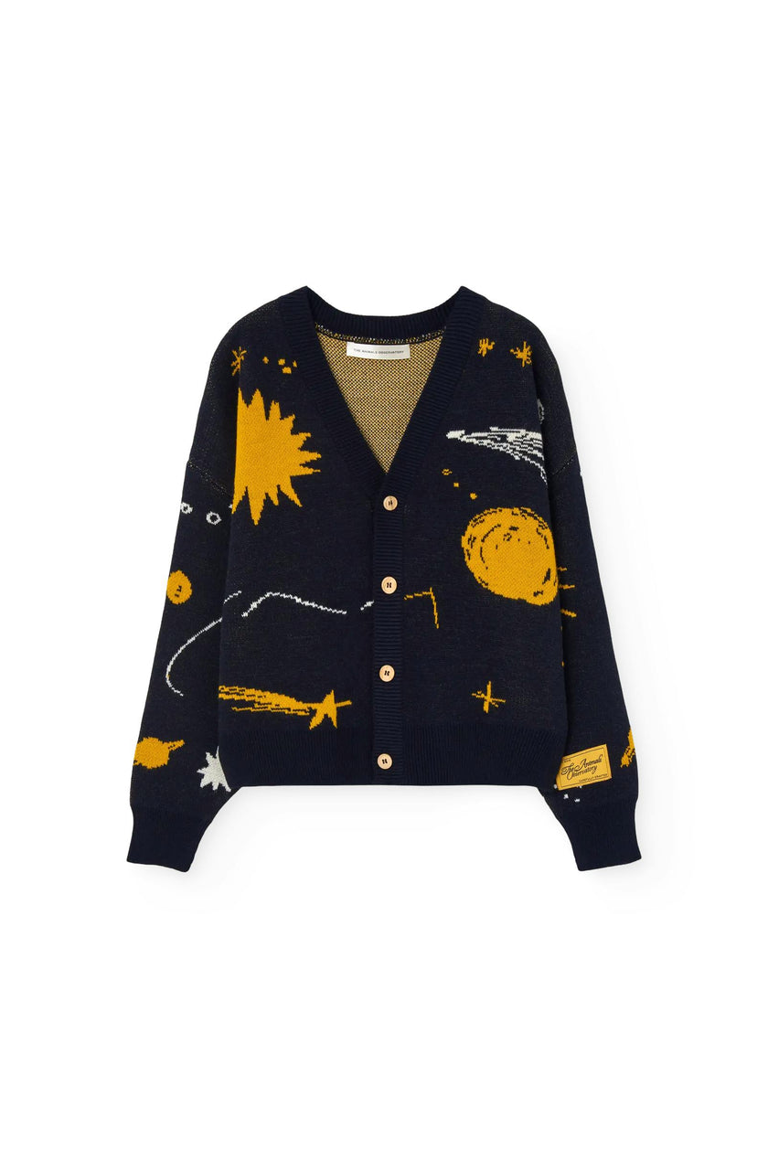 Navy Racoon Cardigan