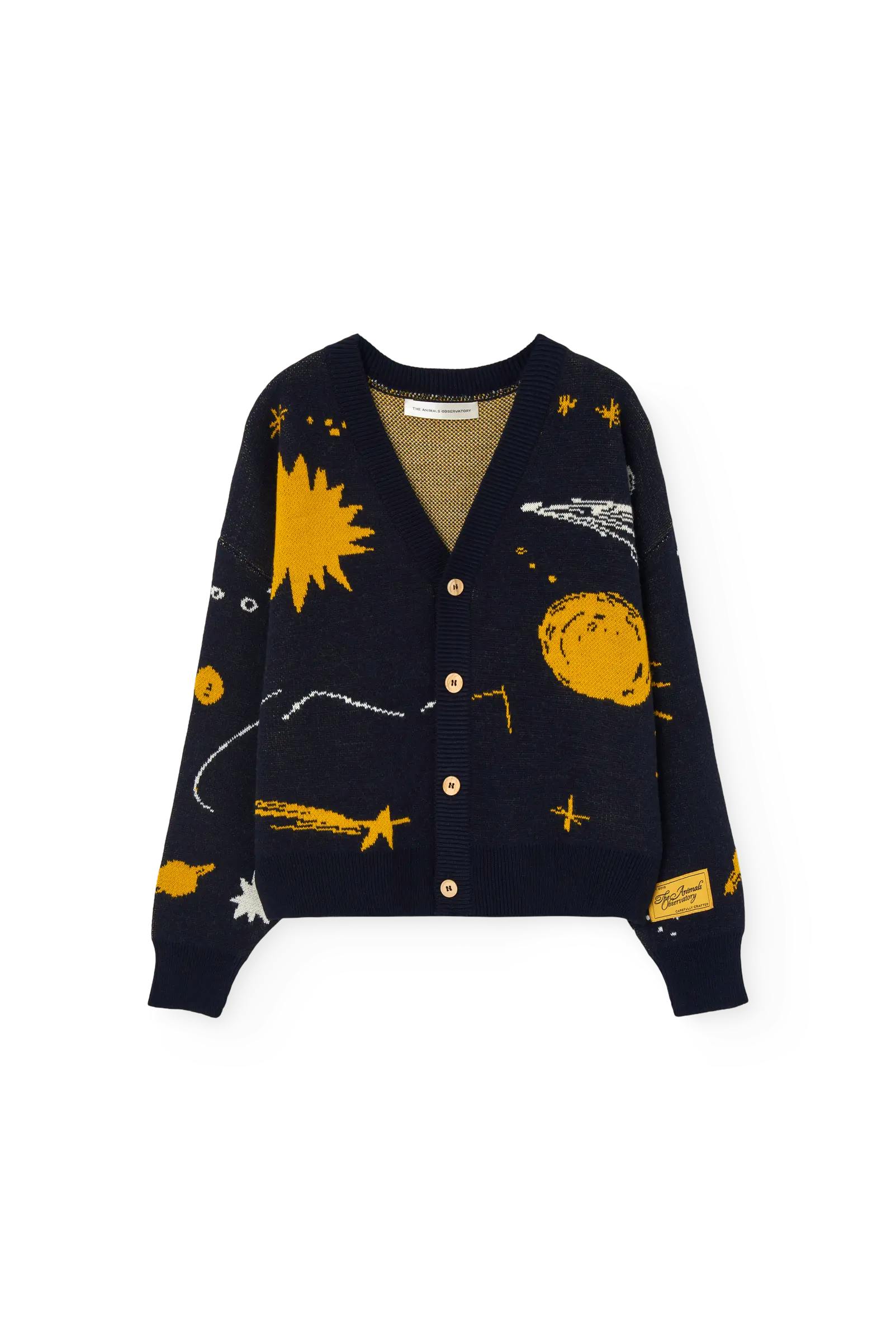 Navy Racoon Cardigan