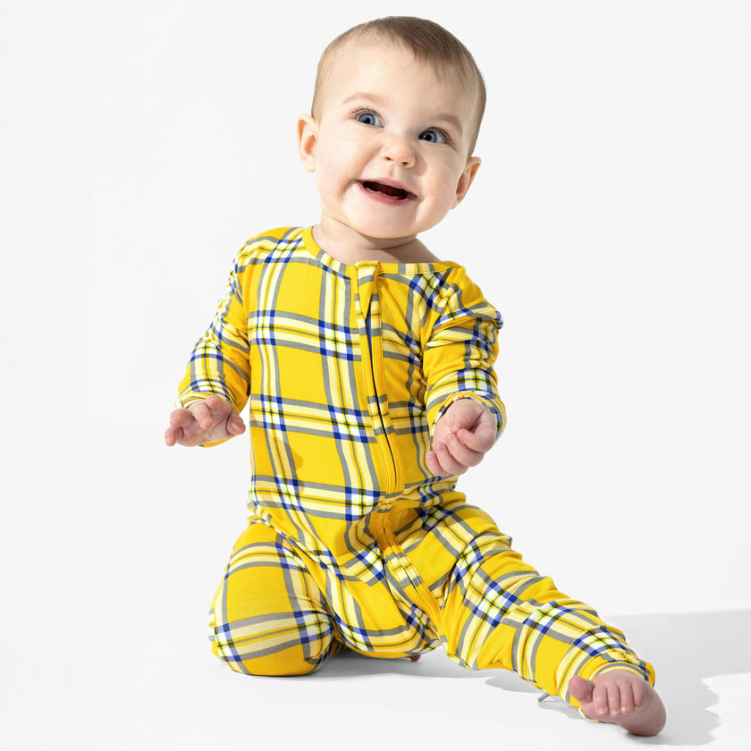 Clueless Total Betty Plaid Bamboo Convertible Footie