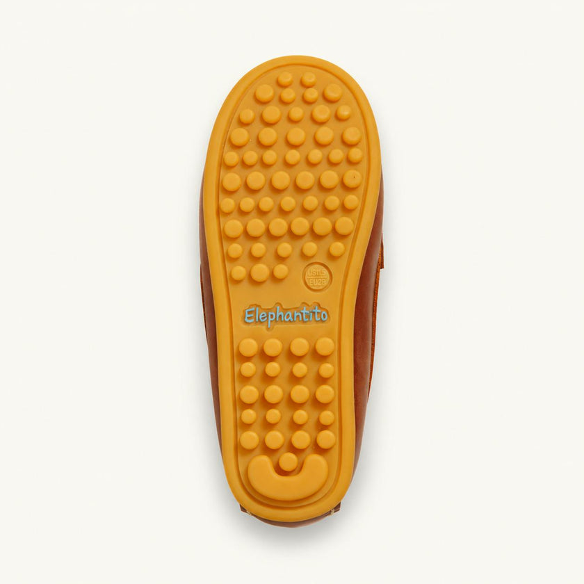 Alex Driver Moccasin | Natural Brown Leather