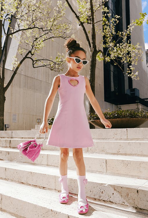 Women's Crystal Heart Dress