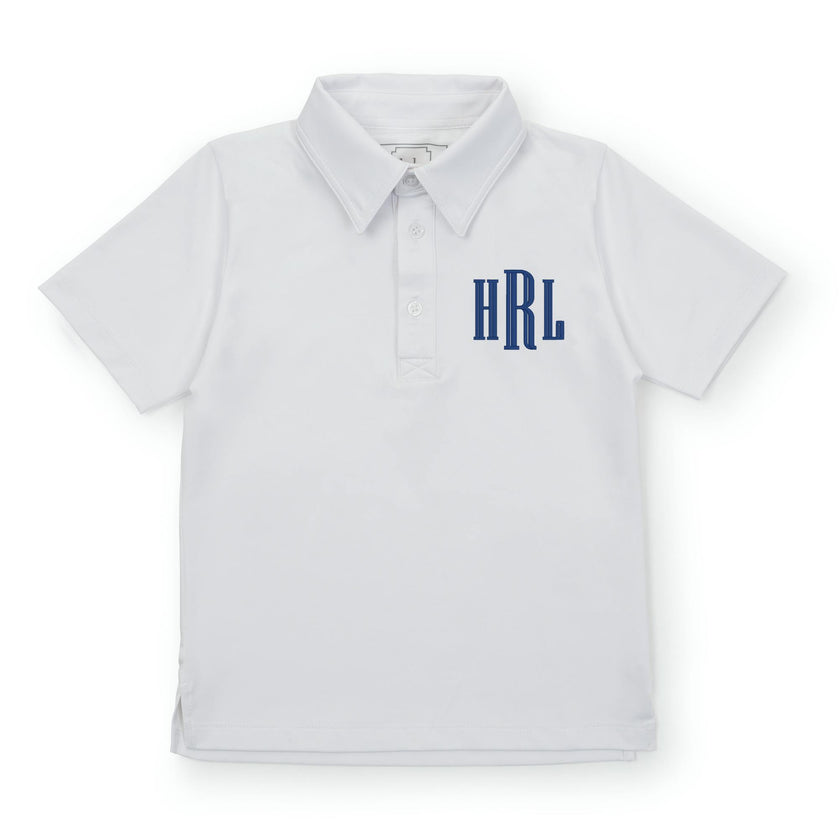Will Boys' Performance Polo by LH Sport White