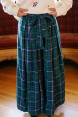 Angela Skirt in Emerald Plaid