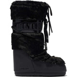 MOON BOOT Icon Faux Fur - Black