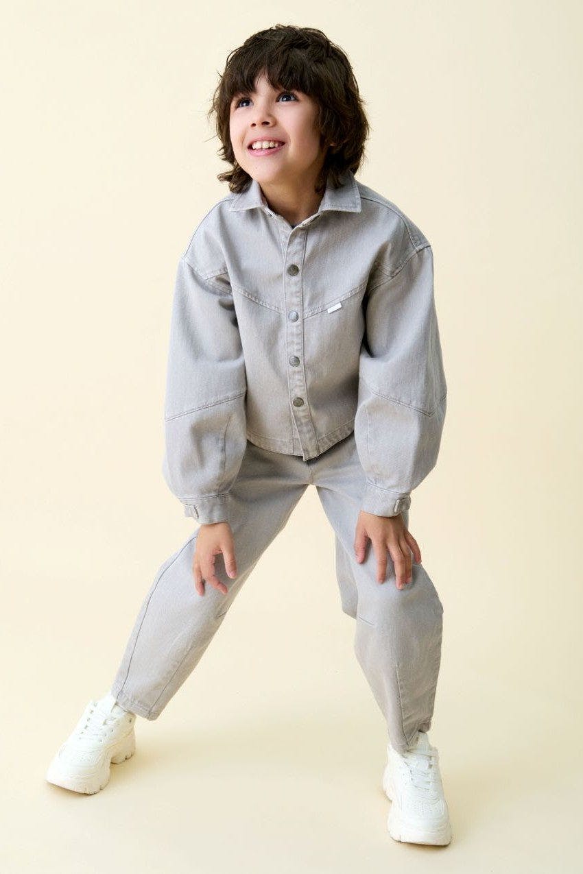 Organic Cotton Denim Balloon Overshirt