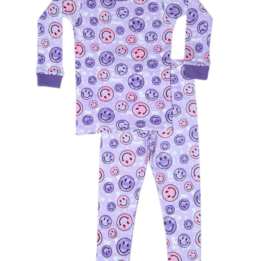 Kids Pajamas - Smiley Tie Dye