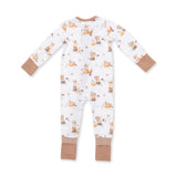 Woodland Animals with Pumpkins - Convertible Romper