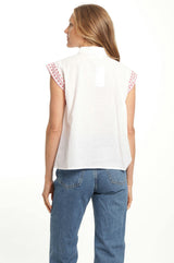 Esmeralda Blouse - White Blush