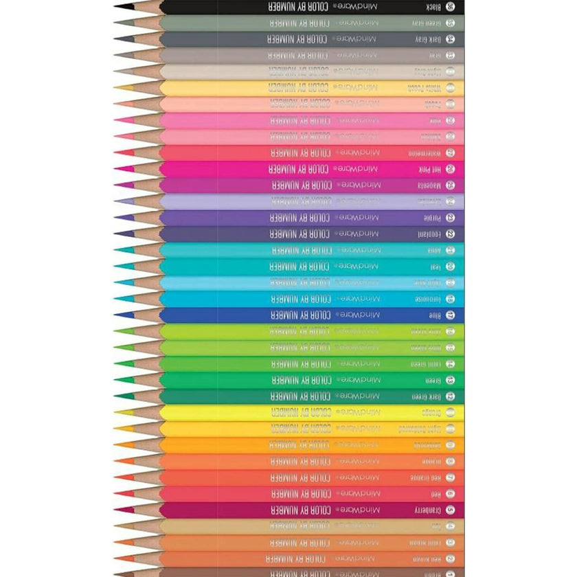 Mindware Color By Number 36 Colored Pencil Set