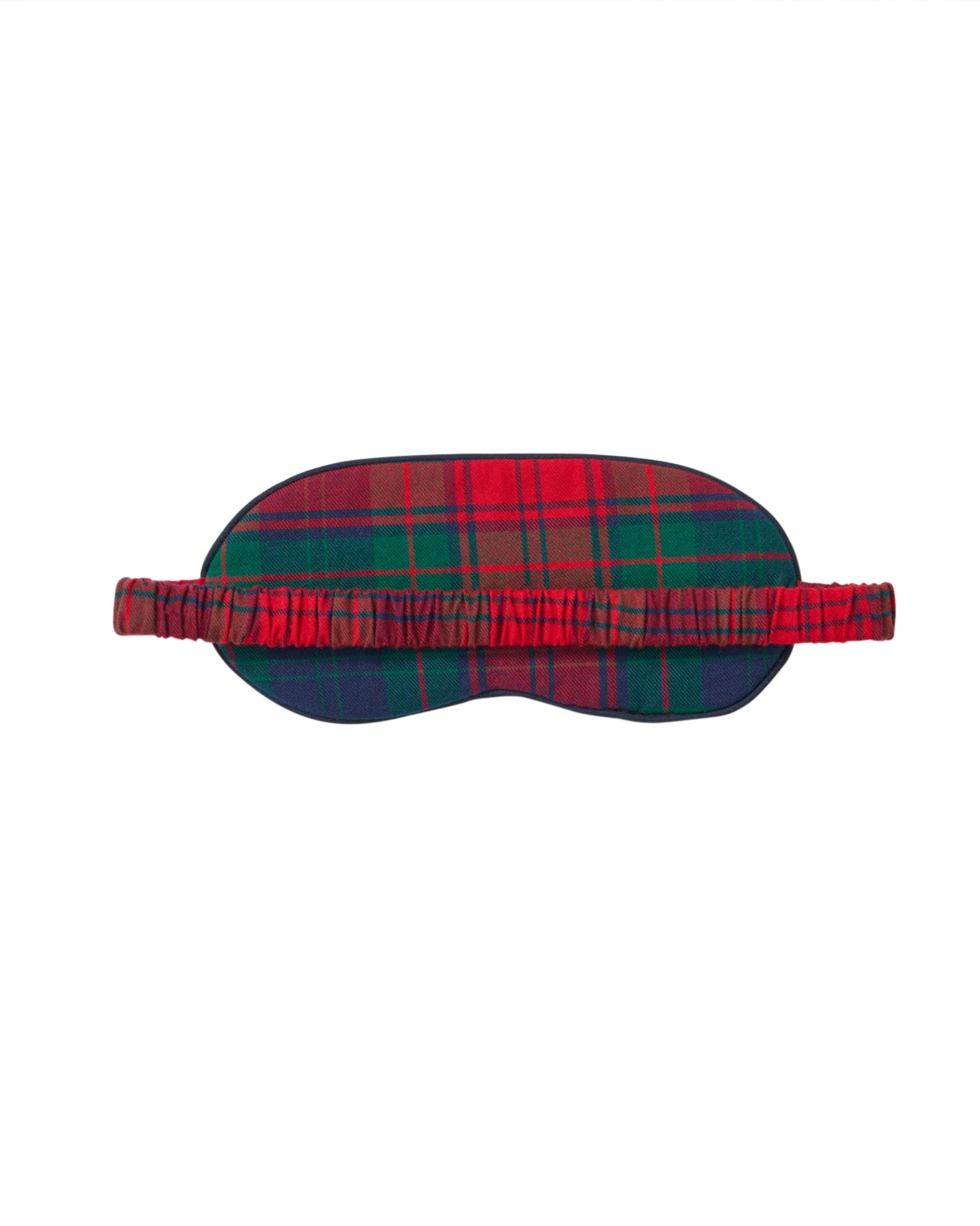 Kid's Brushed Twill Sleep Mask in St. James Tartan