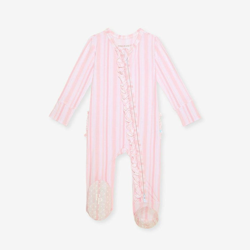 Remi Footie Ruffled Zippered One Piece