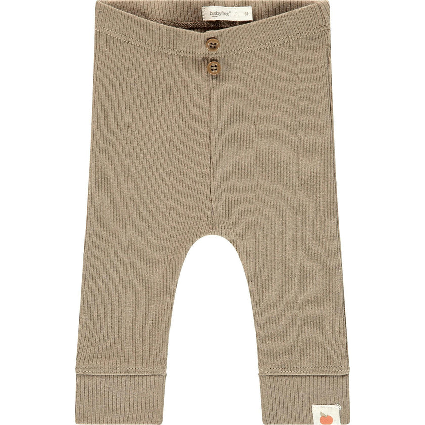 Two Button Ribbed Leggings
