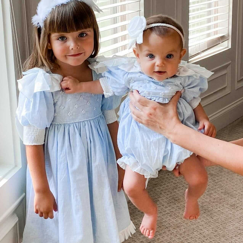 Charlotte Baby Blue Romper