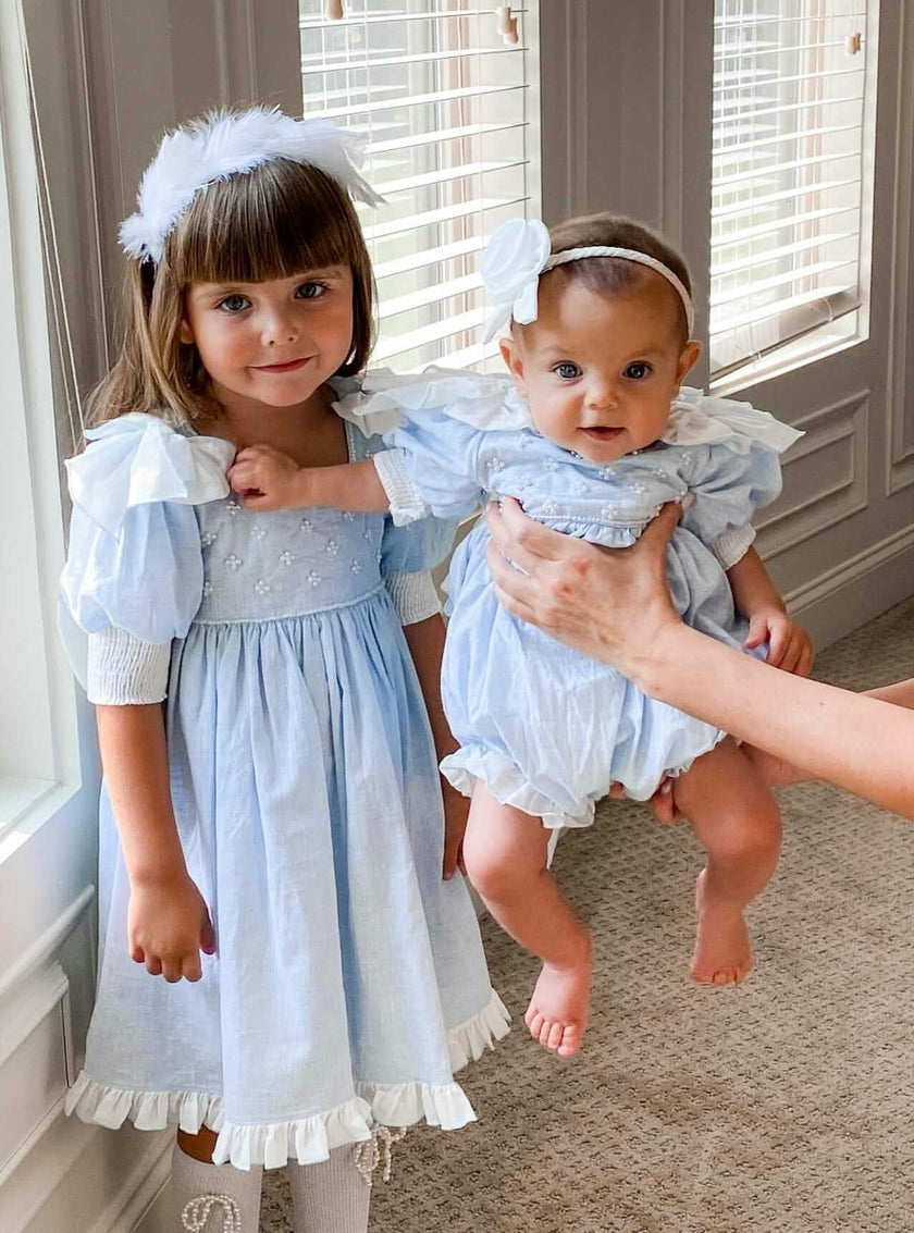 Charlotte Baby Blue Romper